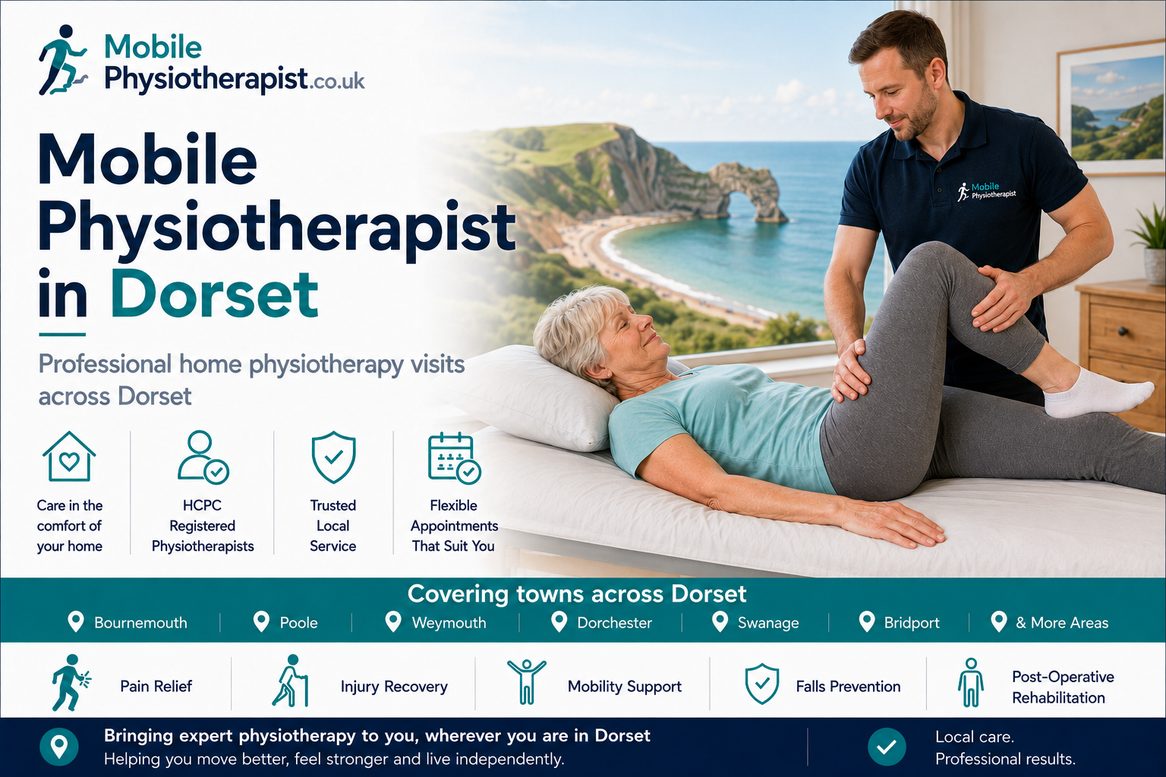 Mobile physiotherapist providing home physiotherapy visits across Dorset