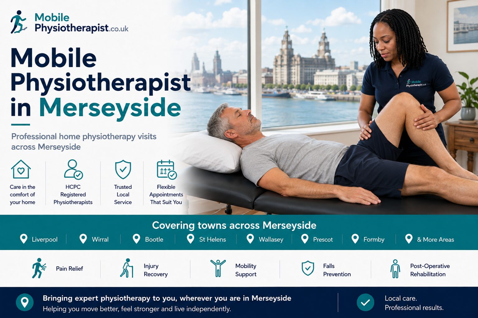 Taiwo Funsho Idowu, mobile physiotherapist providing home physiotherapy visits across Merseyside